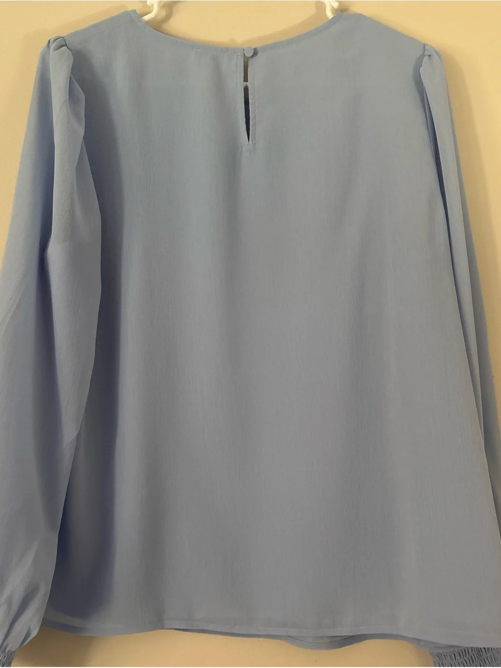 J. Crew Pale Blue Long-Sleeve Blouse